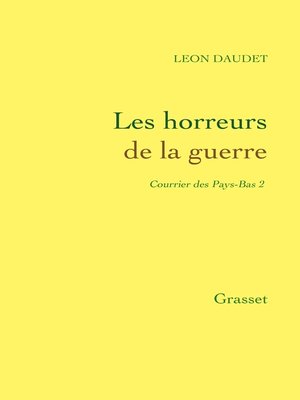 cover image of Horreurs de la guerre